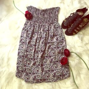 STRAPLESS MINI DRESS